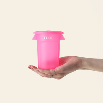 THOR Round Mini Container DC Clear Pink