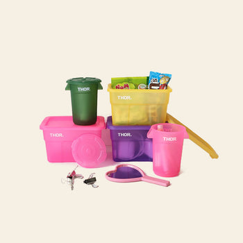 THOR Round Mini Container DC Clear Purple