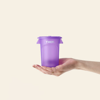 THOR Round Mini Container DC Clear Purple