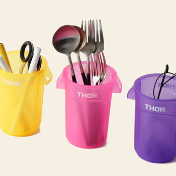 THOR Round Mini Container DC Clear Purple