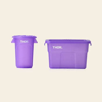 THOR Round Mini Container DC Clear Purple