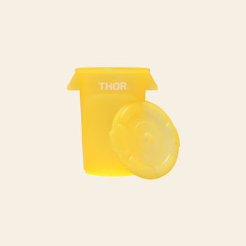 THOR Round Mini Container DC Clear Yellow