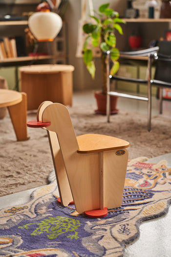 Tell Your Children x Snug Woodwork The Seating Duck Red and Ochre