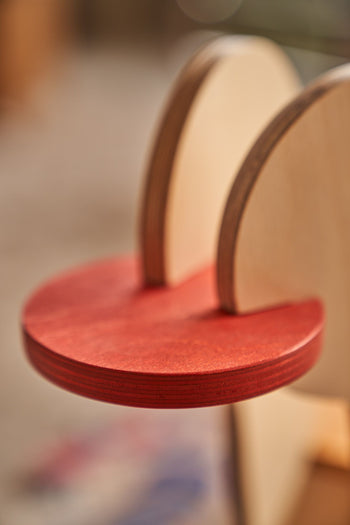 Tell Your Children x Snug Woodwork The Seating Duck Red and Ochre