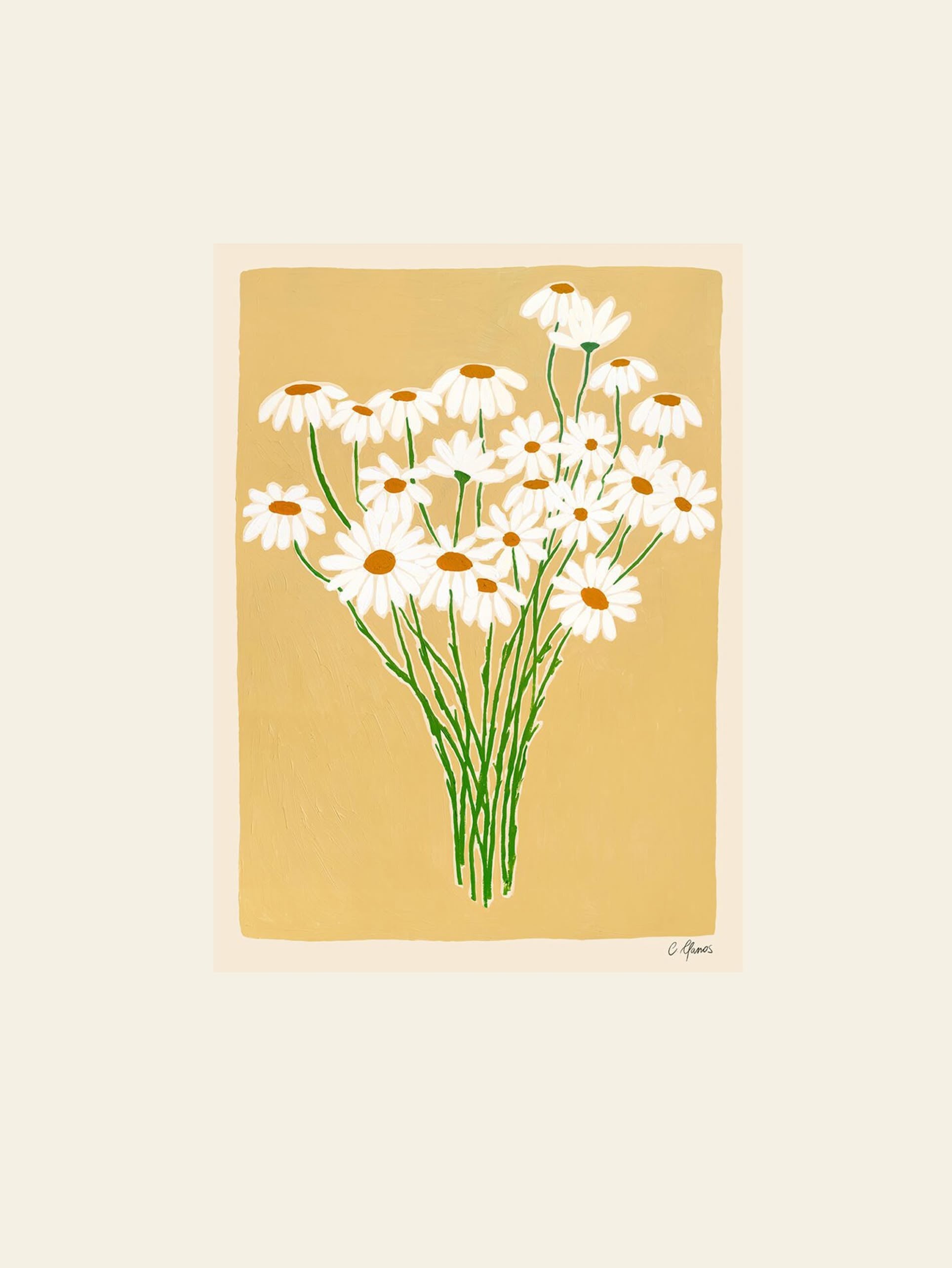 The Poster Club Carla Llanos Daisies (30x40) Poster