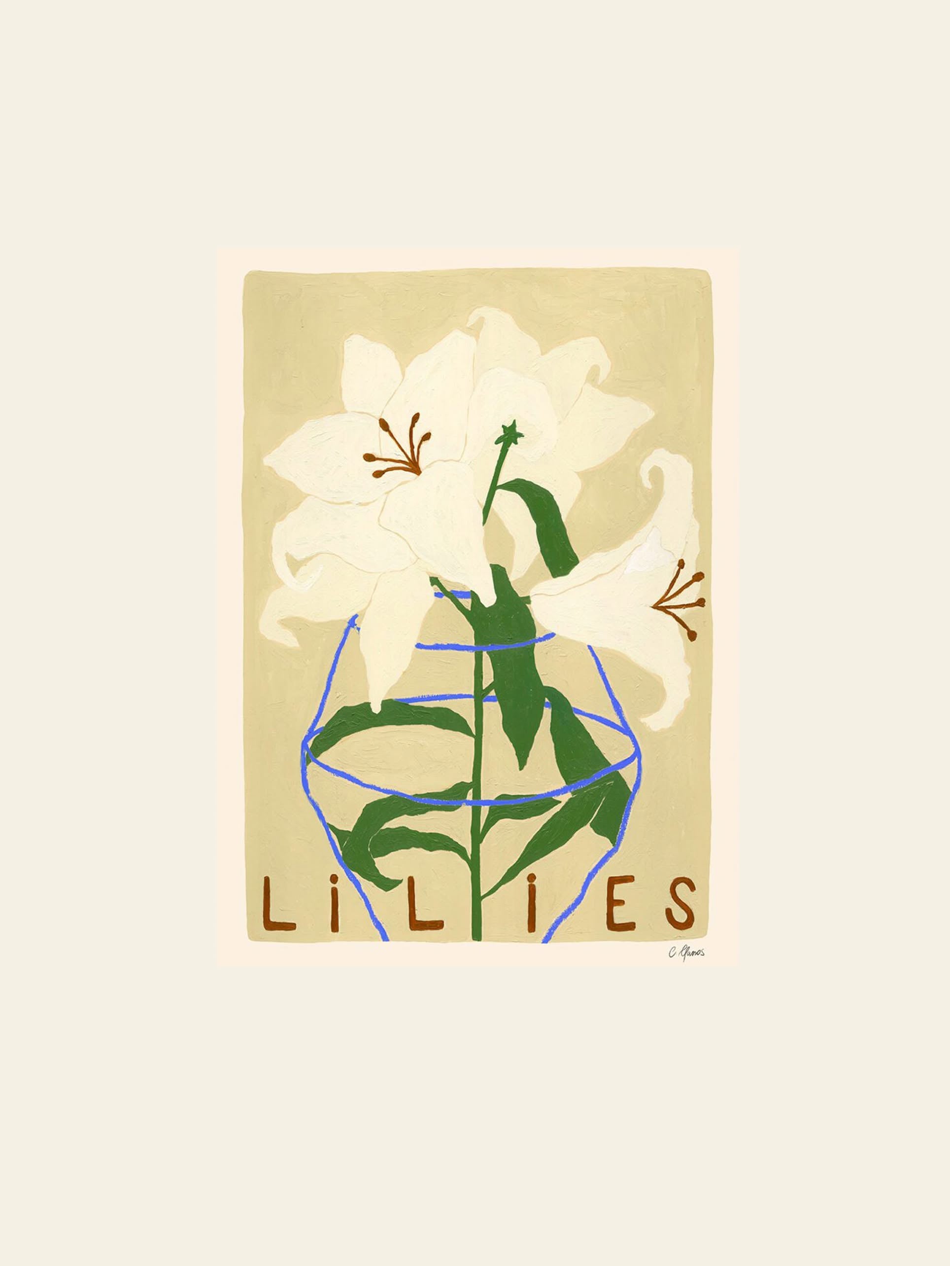 The Poster Club Carla Llanos Lilies (30x40) Poster