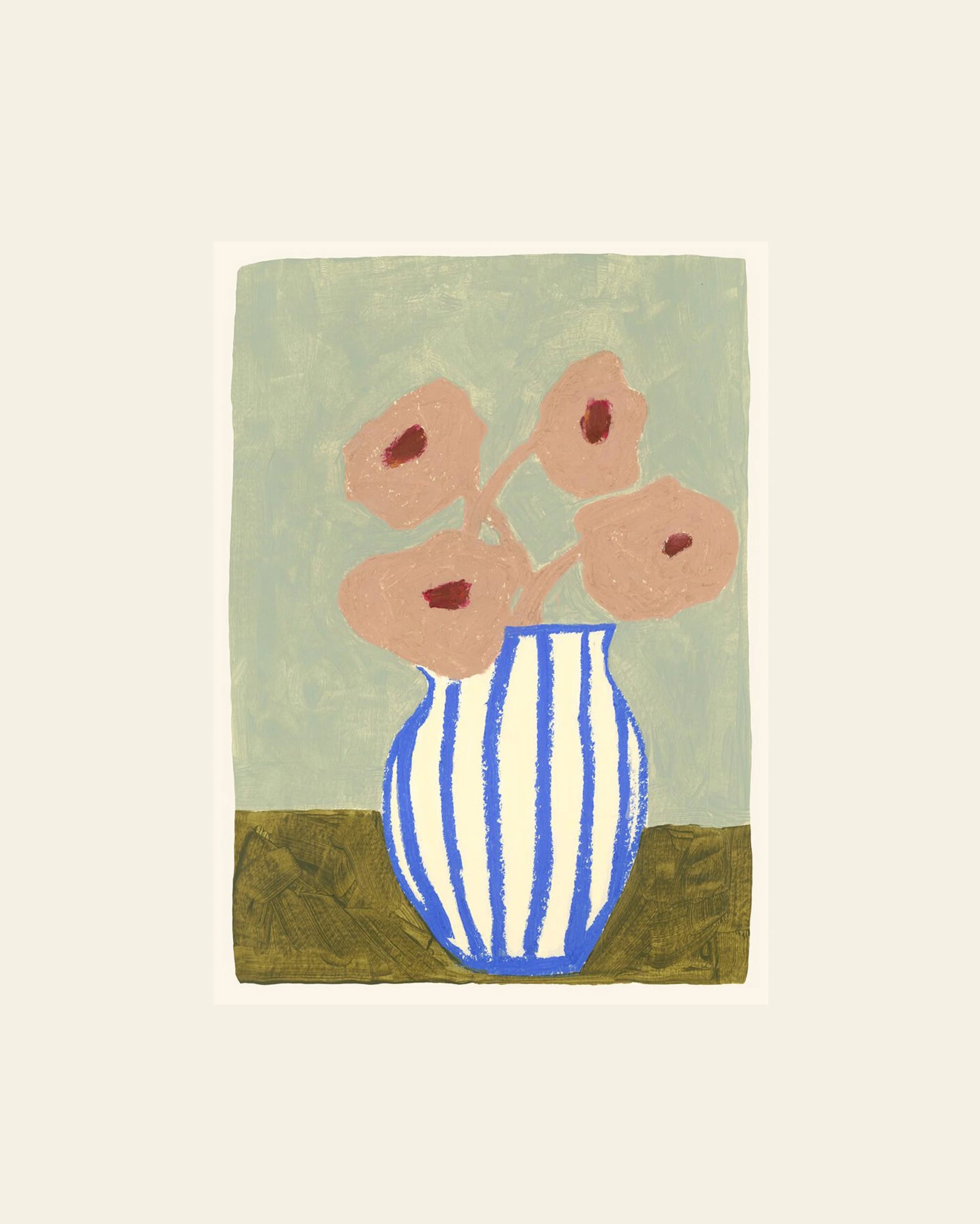 The Poster Club Carla Llanos Pink Flowers (50x70) Poster