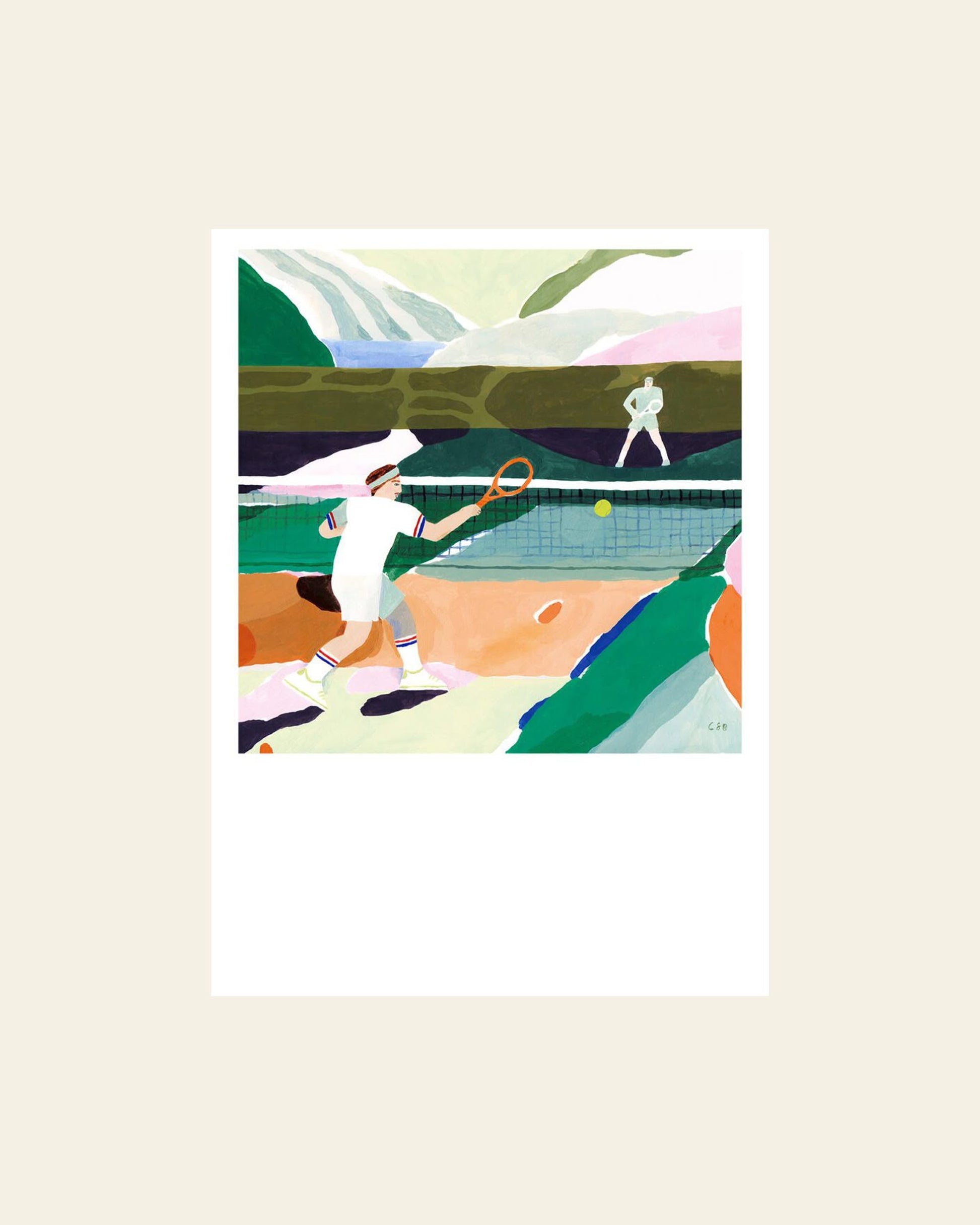 The Poster Club Clara Selina Bach Tennis (50x70) Poster