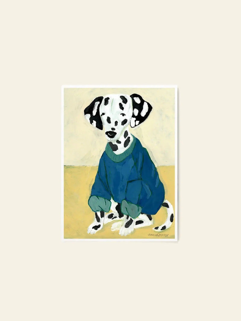The Poster Club Hanna Peterson - Dalmatian In Sweatshirt (30x40)