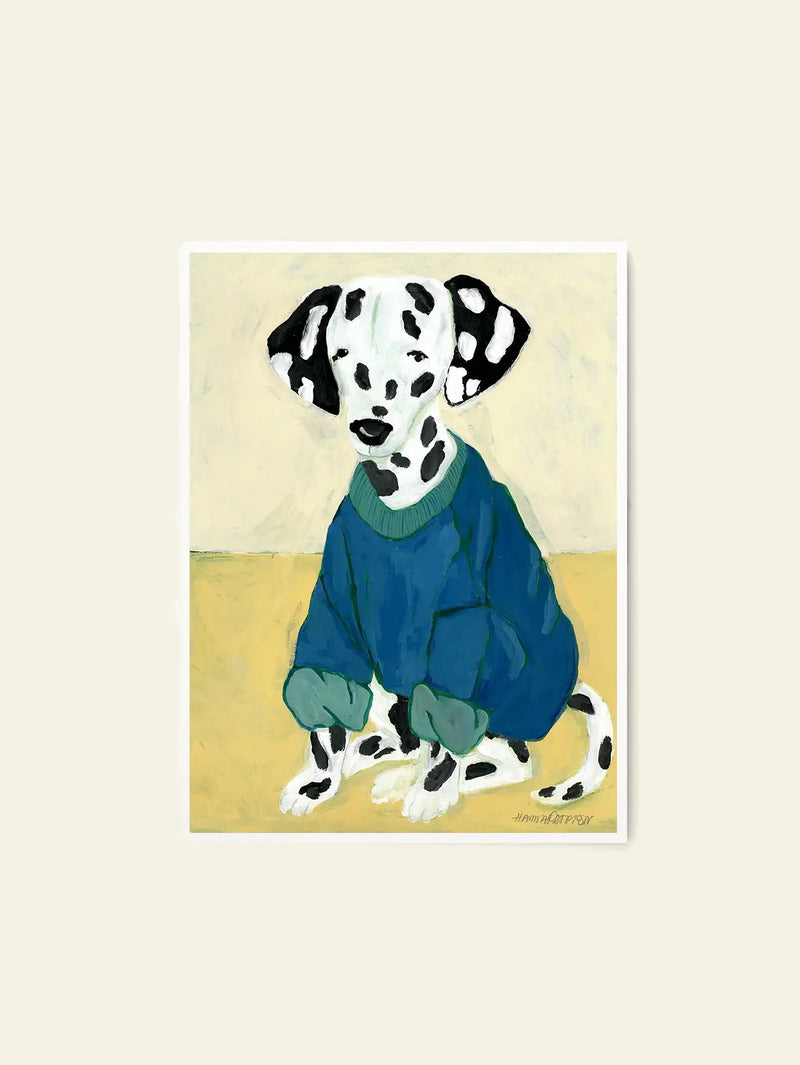 The Poster Club Hanna Peterson - Dalmatian In Sweatshirt (50x70)