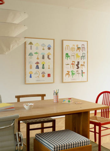 The Poster Club Isabelle Vandeplassche A Collection of Chairs (30x40) Poster