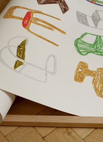 The Poster Club Isabelle Vandeplassche A Collection of Chairs (50x70) Poster