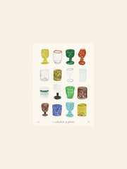 The Poster Club Isabelle Vandeplassche - A Collection of Glasses