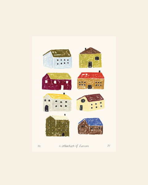 The Poster Club Isabelle Vandeplassche - A Collection of Houses