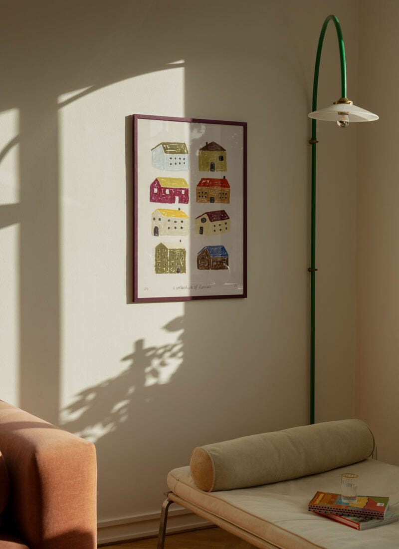 The Poster Club Isabelle Vandeplassche - A Collection of Houses (50x70) - Poster