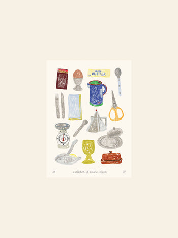 The Poster Club Isabelle Vandeplassche A Collection of Kitchen Objects (30x40) Poster