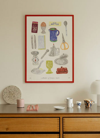 The Poster Club Isabelle Vandeplassche A Collection of Kitchen Objects (30x40) Poster