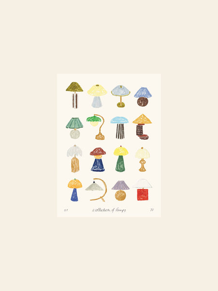 The Poster Club Isabelle Vandeplassche - A Collection of Lamps