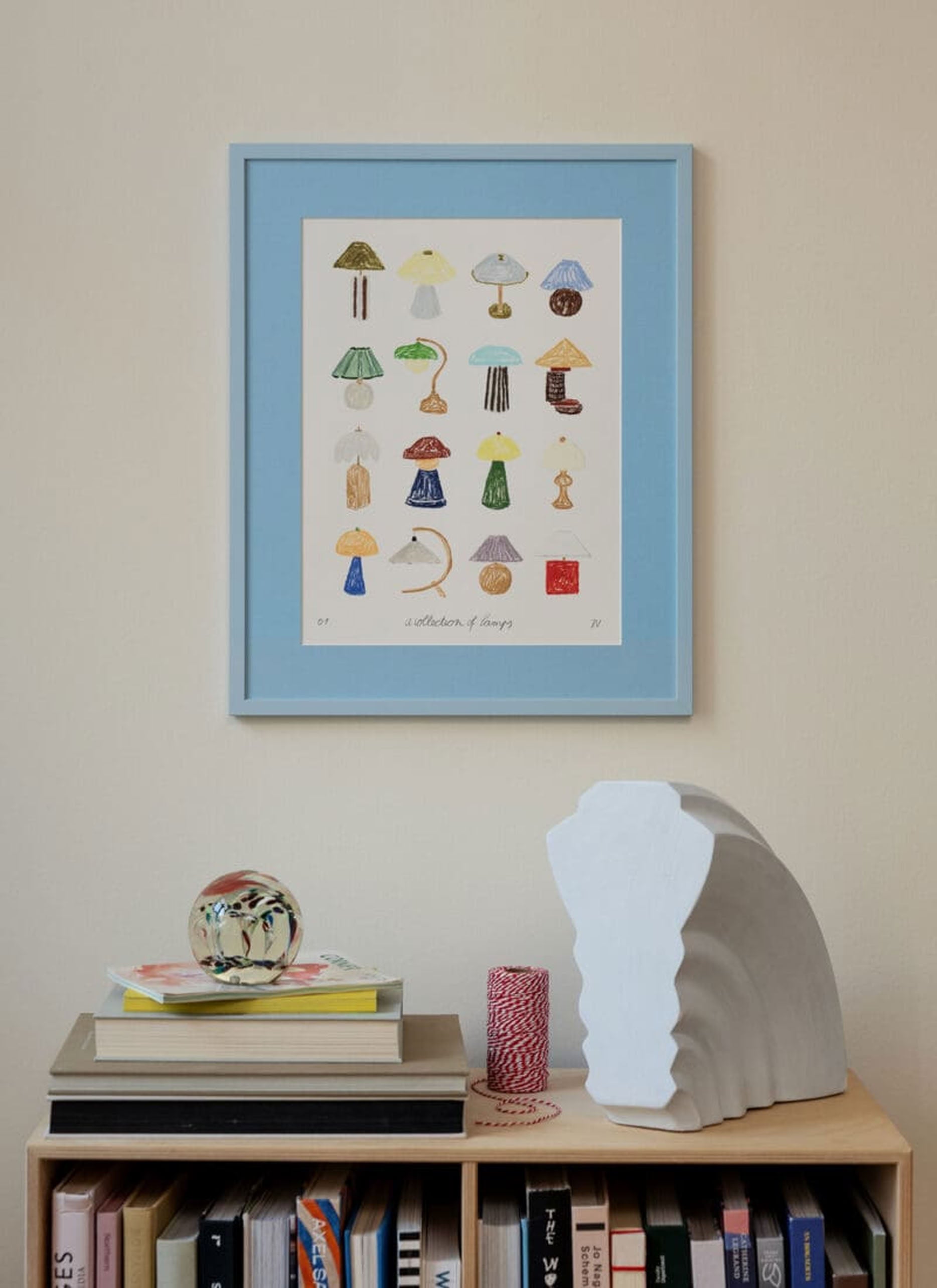 The Poster Club Isabelle Vandeplassche - A Collection of Lamps (30x40) - Poster