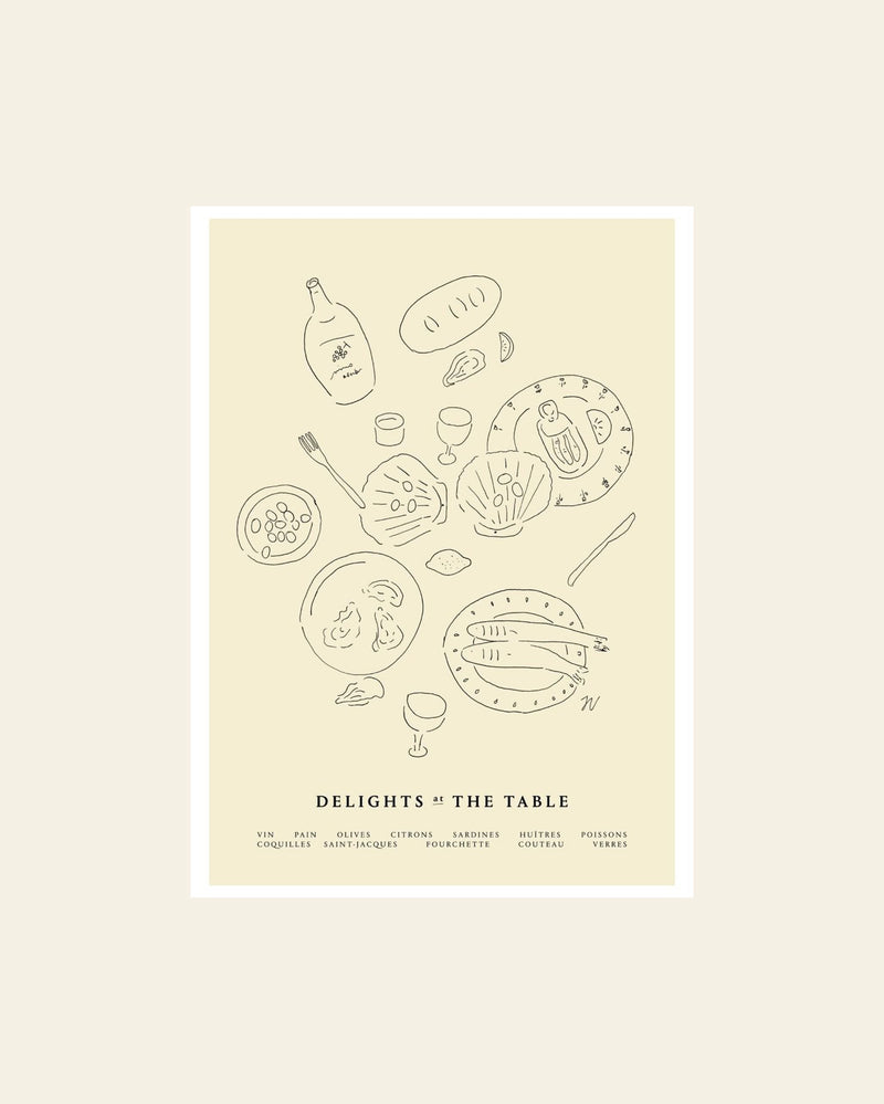 The Poster Club Isabelle Vandeplassche - Delights at the Table (50x70) - Poster
