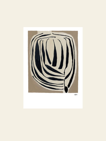 The Poster Club Leise Dich Abrahamsen Layered (30x40) Poster