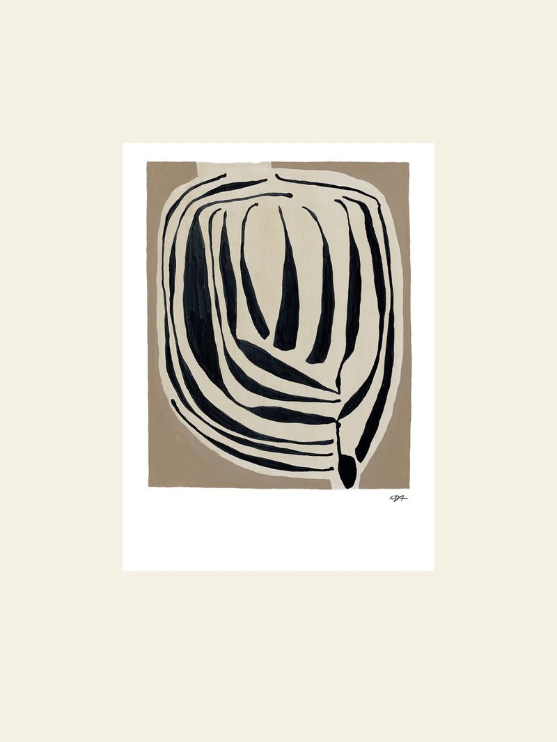 The Poster Club Leise Dich Abrahamsen - Layered (30x40) - Poster