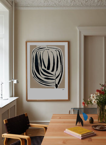The Poster Club Leise Dich Abrahamsen Layered (30x40) Poster