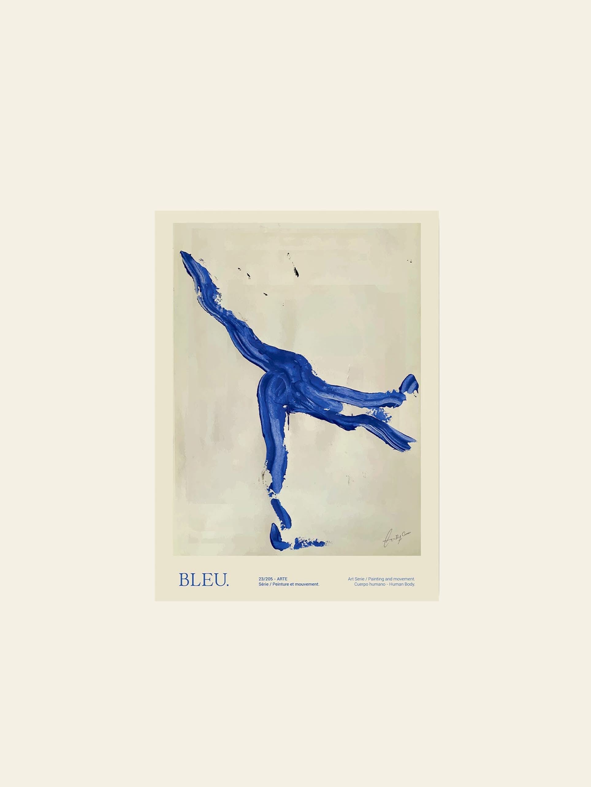 The Poster Club Lucrecia Rey Caro Bleu (30x40) Poster