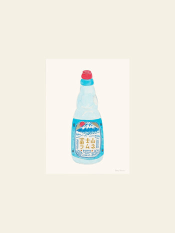 The Poster Club Melina Pecharki Fujisan Ramune (30x40) Poster