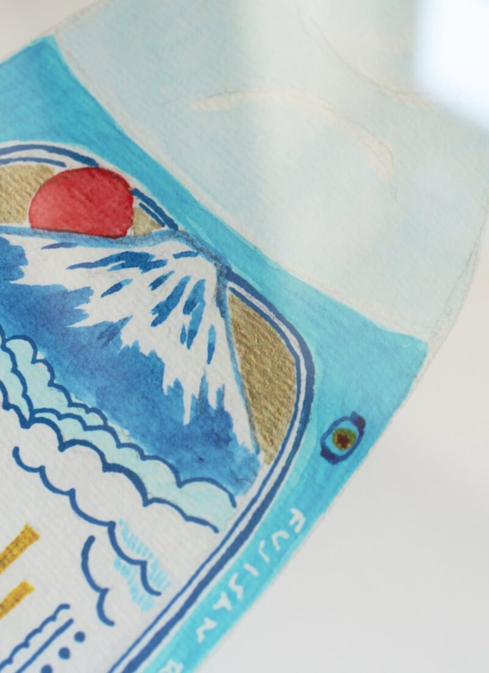 The Poster Club Melina Pecharki - Fujisan Ramune (30x40) - Poster