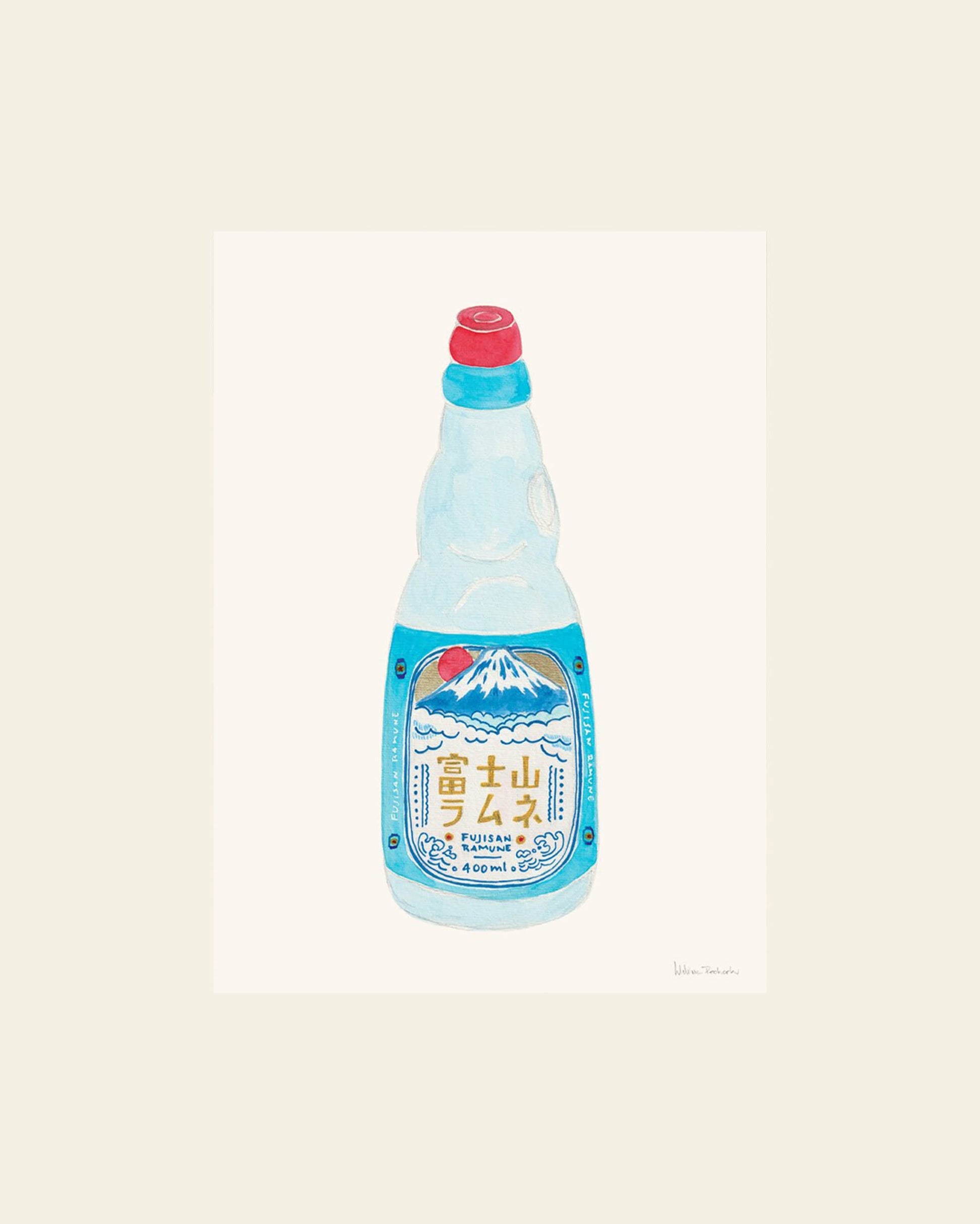 The Poster Club Melina Pecharki Fujisan Ramune (50x70) Poster
