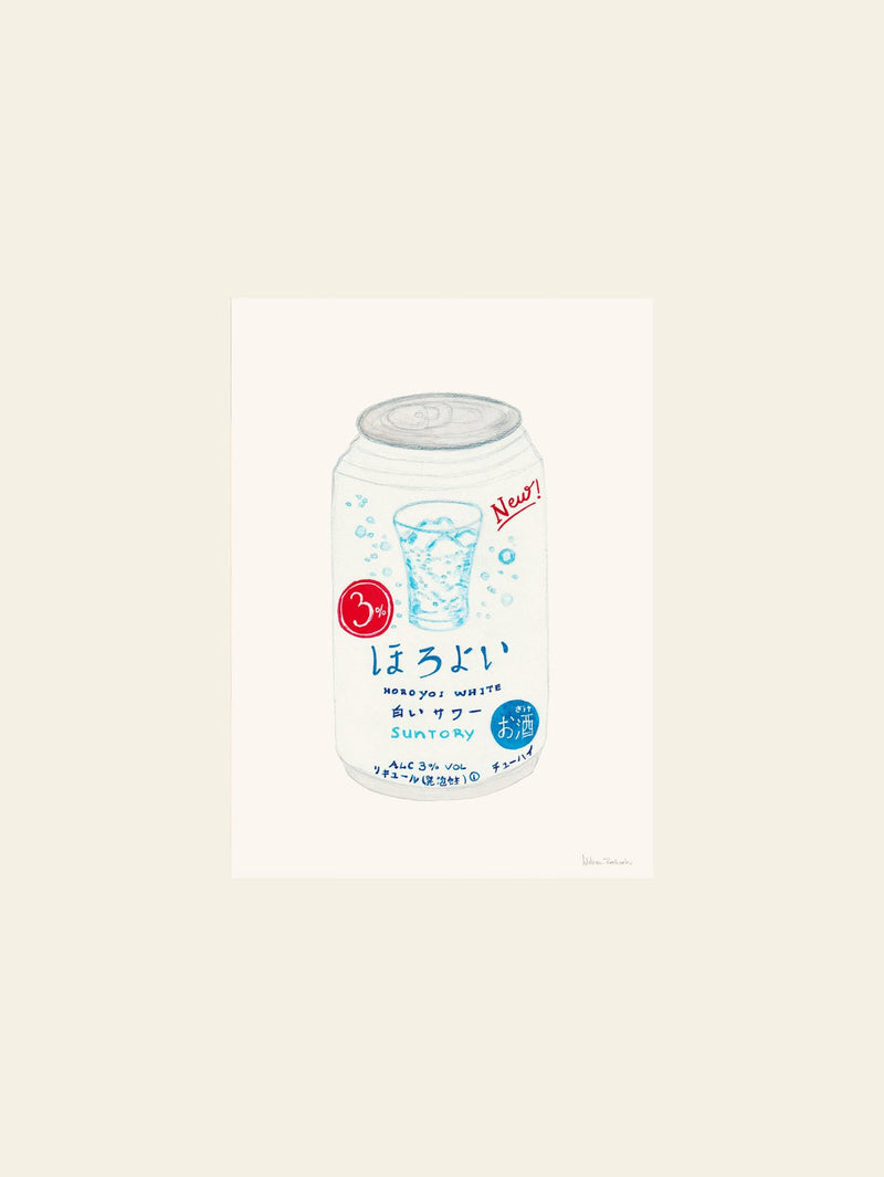 The Poster Club Melina Pecharki - Suntory Horoyoi White Can (30x40) - Poster