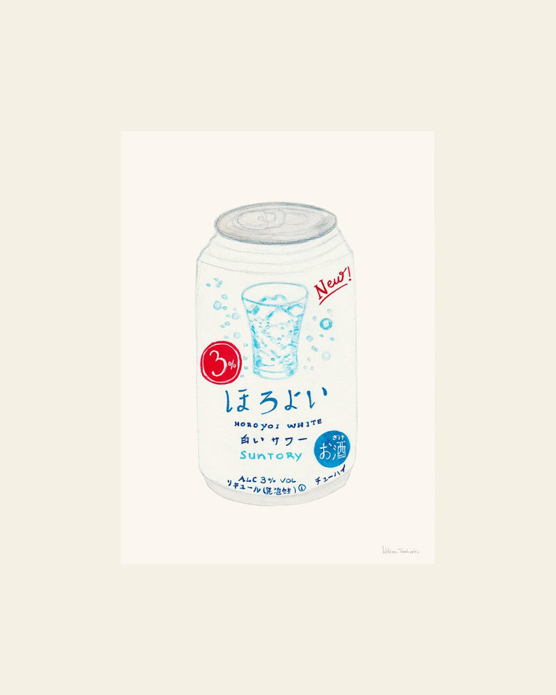 The Poster Club Melina Pecharki - Suntory Horoyoi White Can (50x70) - Poster