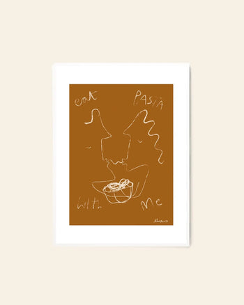 The Poster Club Ruby Hughes Eat Pasta 50X70 Poster