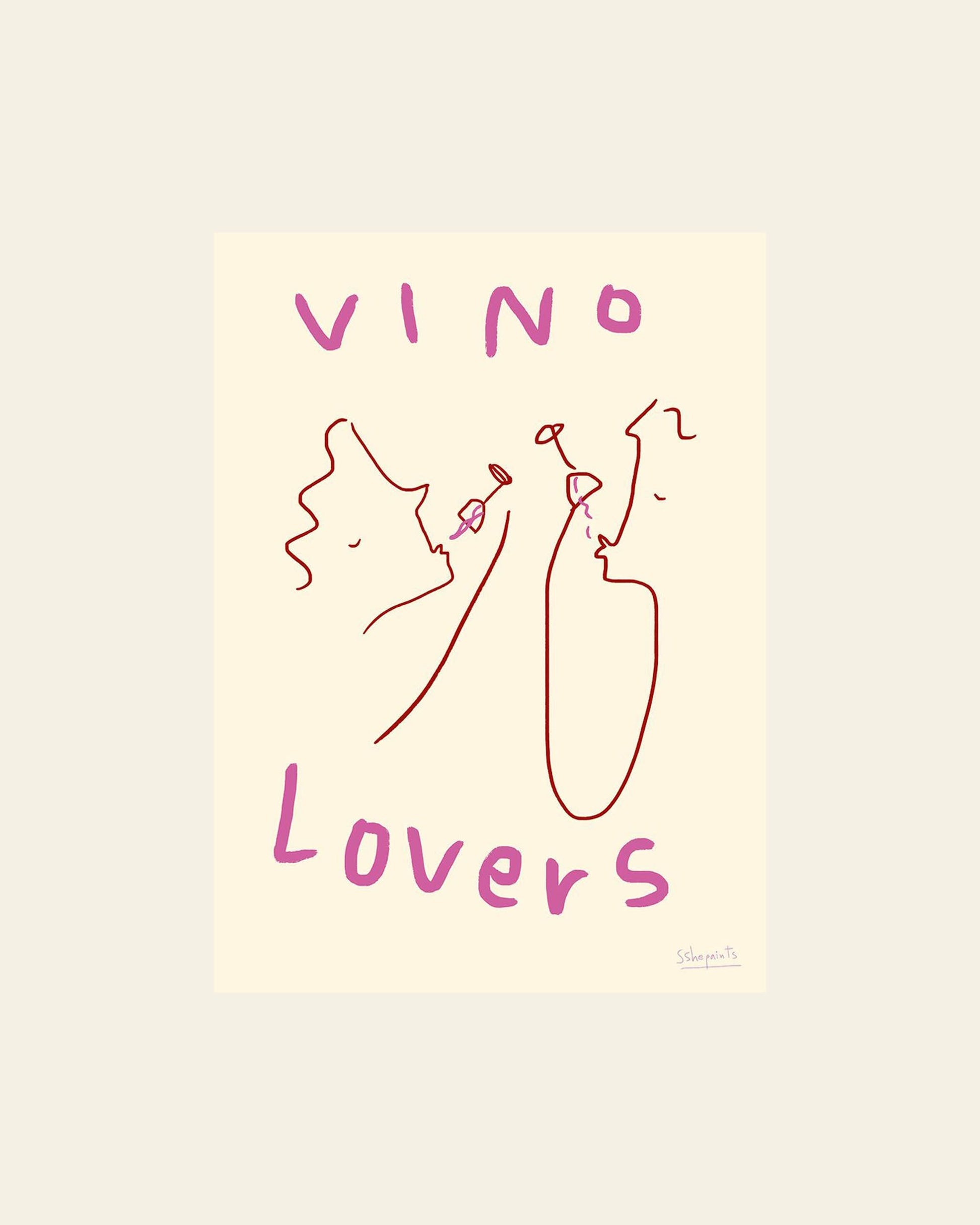 The Poster Club Ruby Hughes Vino Lovers (50x70) Poster