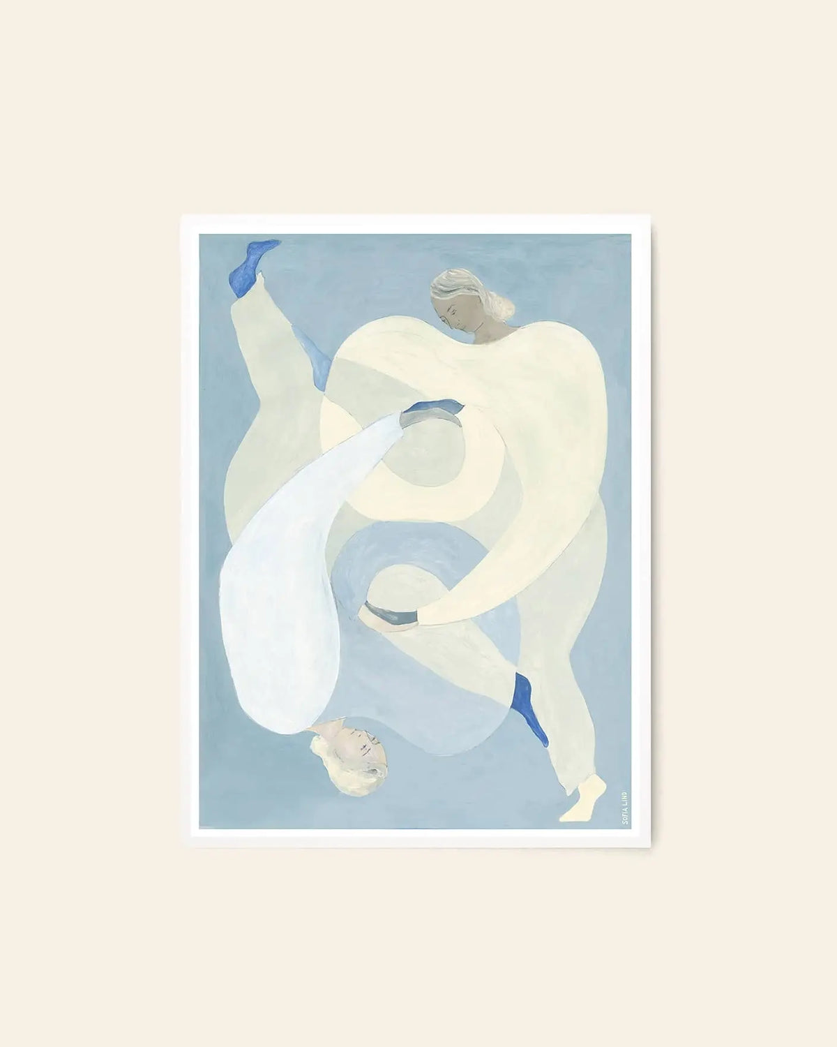 The Poster Club Sofia Lind - Hold You - Blue (50x70) - Stacked Store The Poster Club Sofia Lind - Hold You - Blue (50x70) - Stacked Store