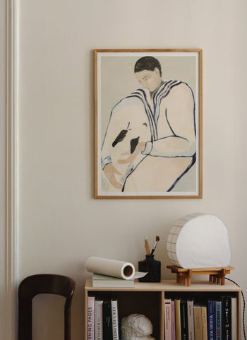 The Poster Club Sofia Lind Man and Dog (30x40) Poster