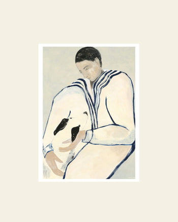 The Poster Club Sofia Lind Man and Dog (50x70) Poster