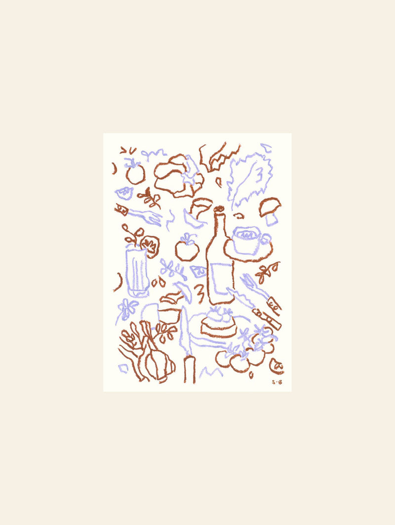 The Poster Club Steffi Bauer - Cooking Session (30x40) - Poster