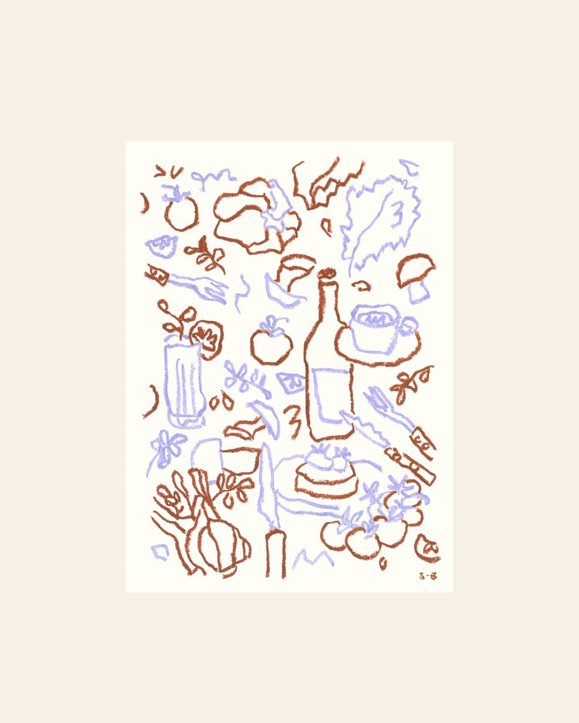The Poster Club Steffi Bauer Cooking Session (50x70) Poster