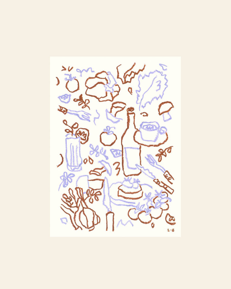 The Poster Club Steffi Bauer - Cooking Session (50x70) - Poster