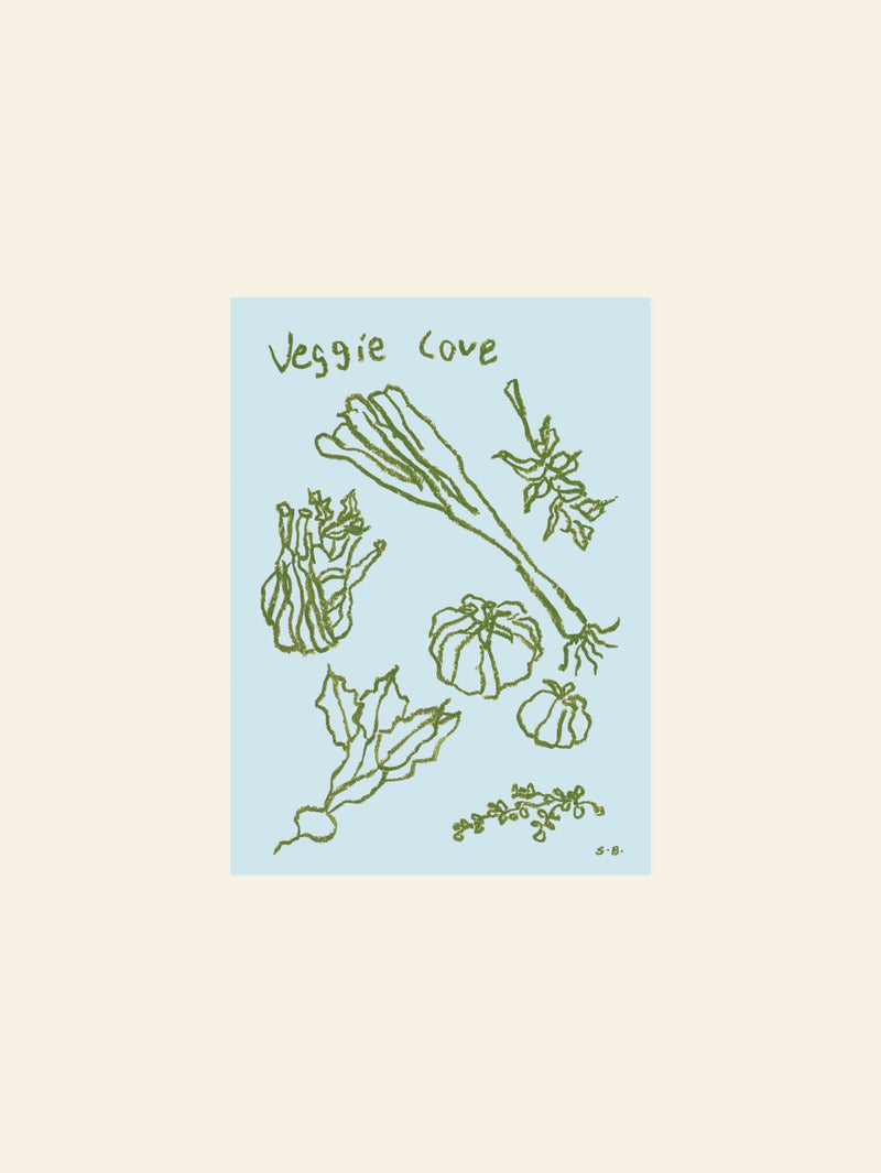 The Poster Club Steffi Bauer - Veggie Love (30x40) - Poster