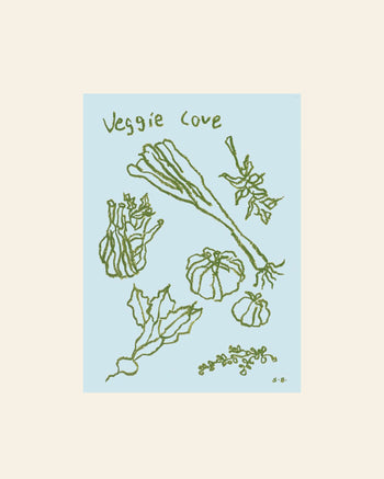 The Poster Club Steffi Bauer Veggie Love (50x70) Poster