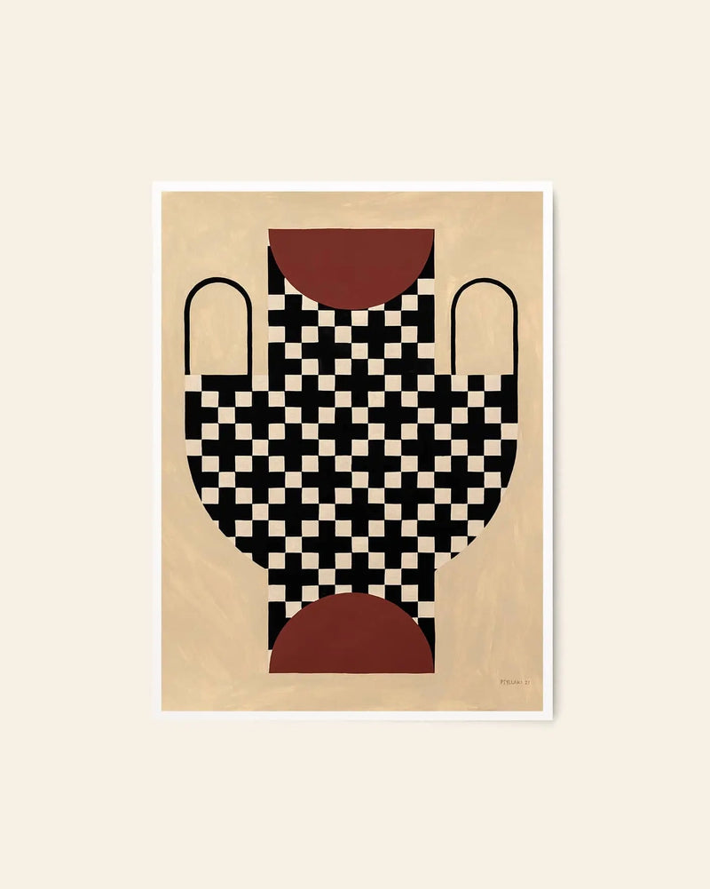 The Poster Club Studio Paradissi - 十字纹花瓶海报 (50x70)