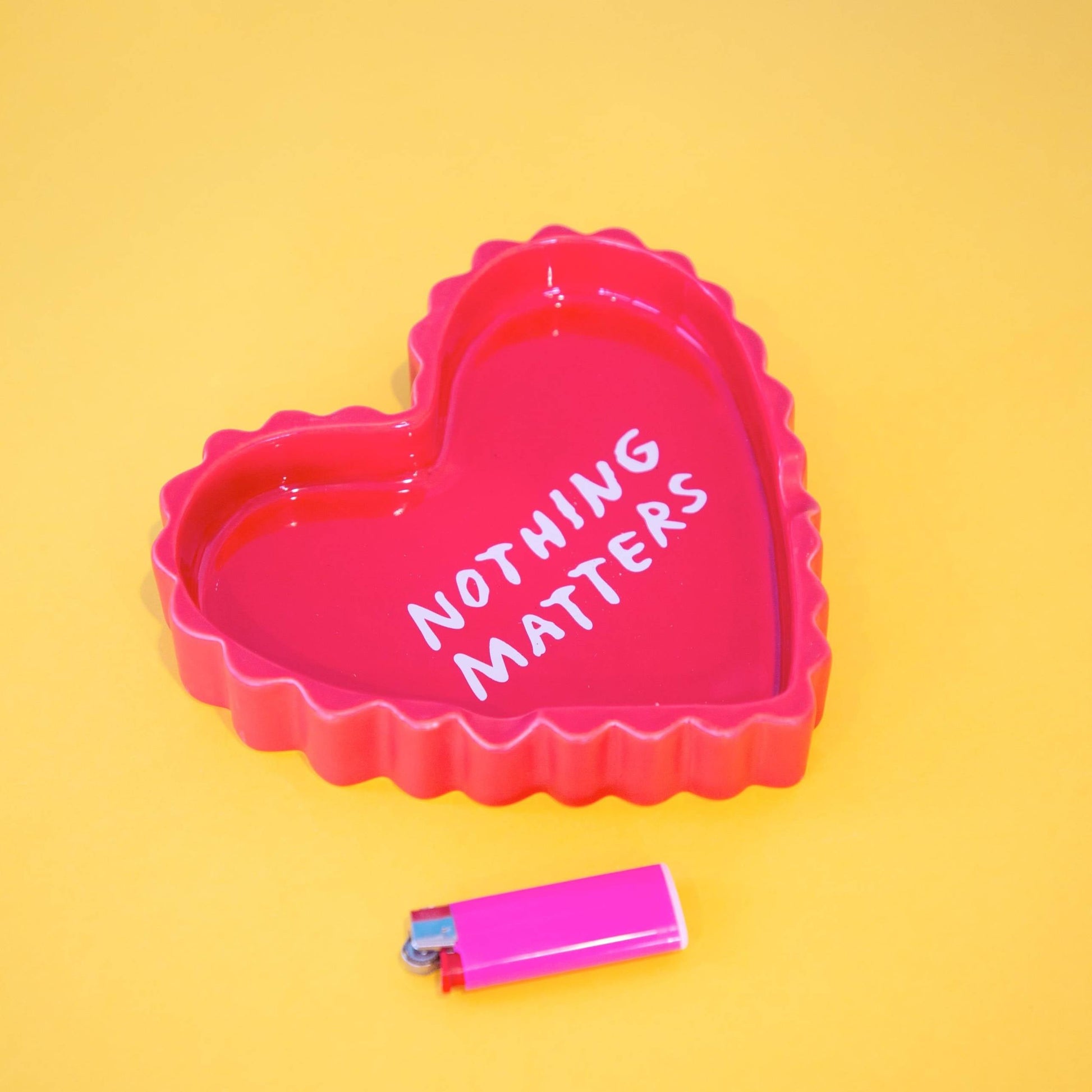 Third Drawer Down Adam JK Nothing Matters Ceramic Tray Red