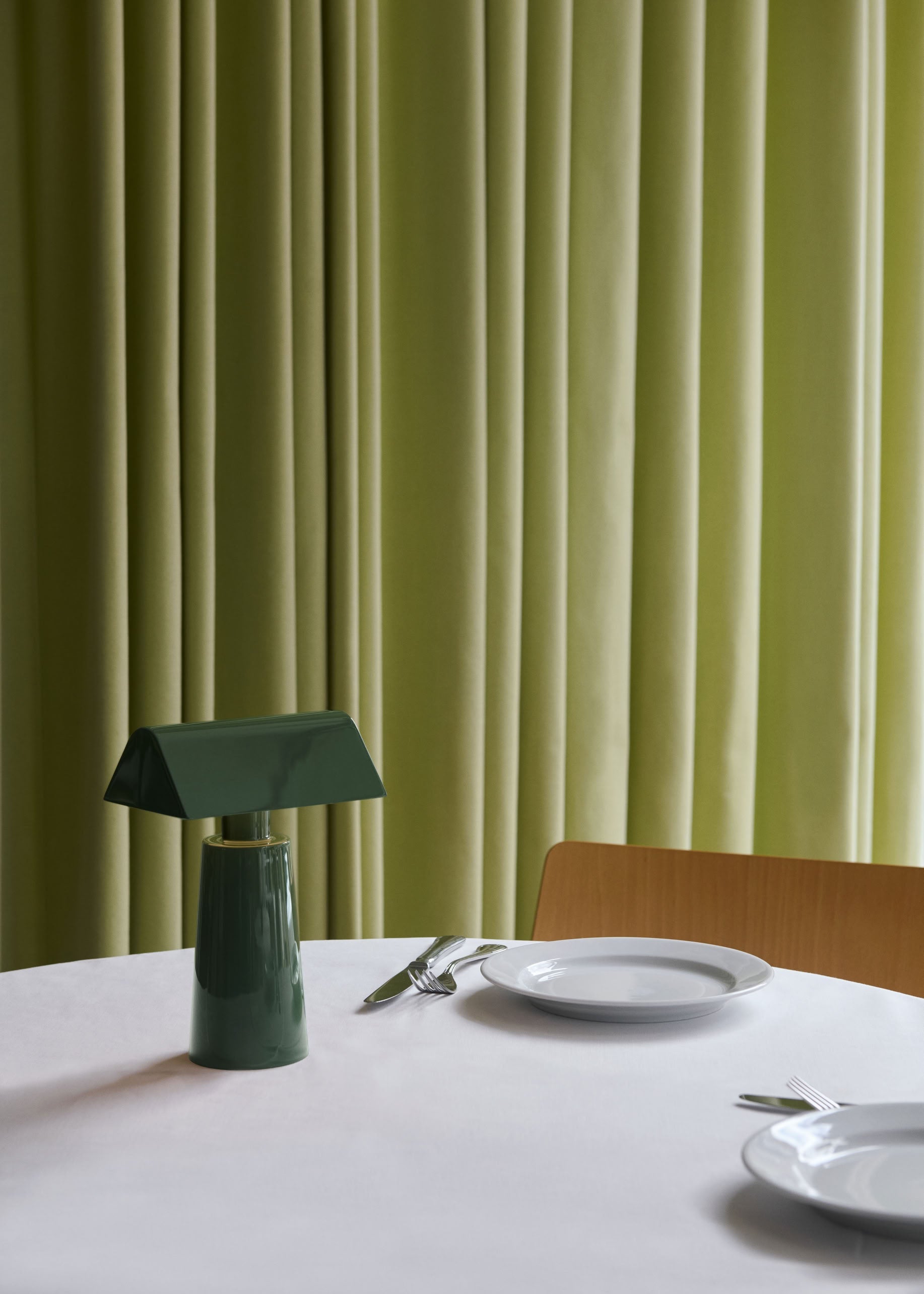 &Tradition Caret MF1 Portable Table Lamp Forest