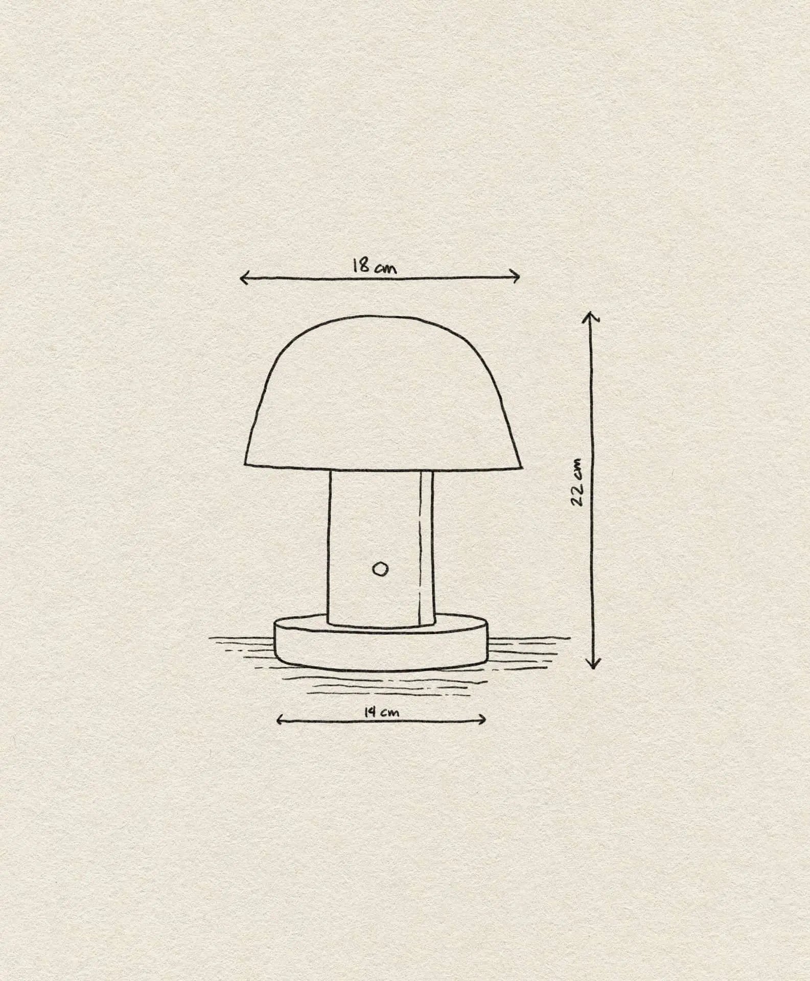 Tradition Setago JH27 Portable Table Lamp Twilight Sand