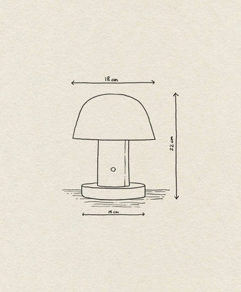Tradition Setago JH27 Portable Table Lamp Twilight Sand