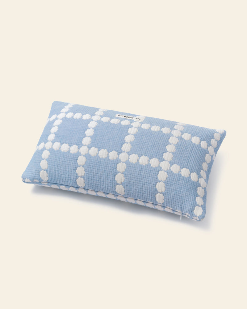 WARMGREY TAIL Blossom Check Cotton Modal Cushion & Pillow Case