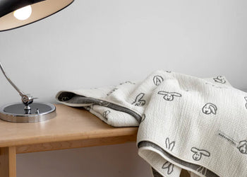 WARMGREY TAIL Bunny Bunny Cotton Modal Blanket Warmgrey
